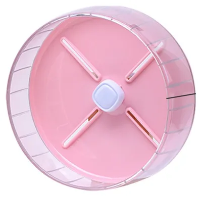 Leises Hamsterlaufrad 26 cm, rosa, für Kleintiere