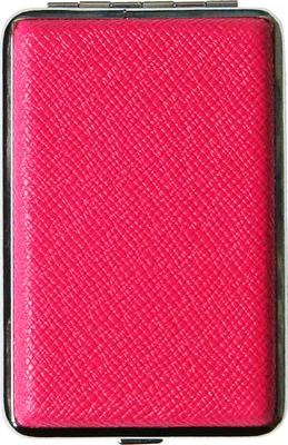 Produktbild von ZIGARETTENETUI für 12 Zigaretten Carbon Leder Etui Zigarettenbox Zigarettendose Case Box Dose 04 (Pink)