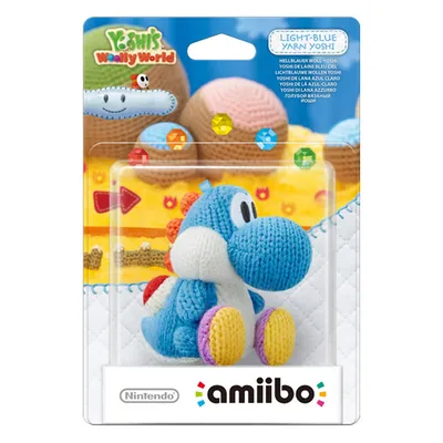 Produktbild von amiibo Woll-Yoshi Hellblau, Figur