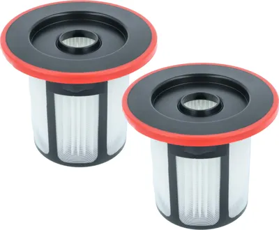 Produktbild von vhbw 2 Staubsaugerfilter kompatibel mit Bosch BBS611LAG08, BBS611MAT02, BBS611LAG04, BBS611LAG07 Staubsauger - HEPA-Filter Rot Schwarz Weiß
