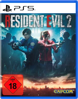 The cover art for the video game Resident Evil 2 Remake for PlayStation 5.