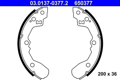 Produktbild von Ate Bremsbackensatz  03.0137-0377.2