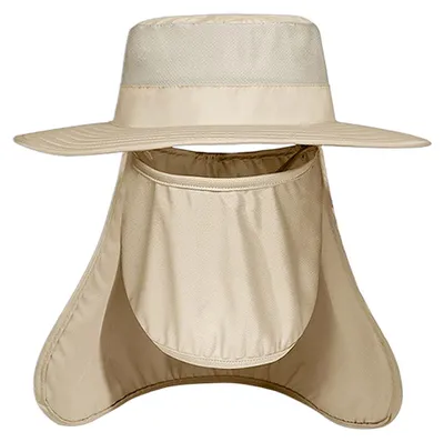 Produktbild von Anglerhut, Outdoor-Sonnenhut mit breiter Krempe, UV-Schutz, Gesichtsschutz und Nackenschutz