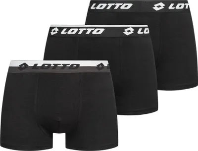 Produktbild von L|Lotto Retro Herren Boxershorts 3er-Pack schwarz MBXX1002NET-BLACK