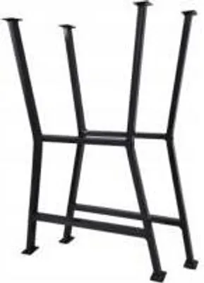 Productafbeelding van 2x Tafelpoten, tafelonderstel, tuintafel, parktafel, stalen poten, zwart, MADRIT 9458