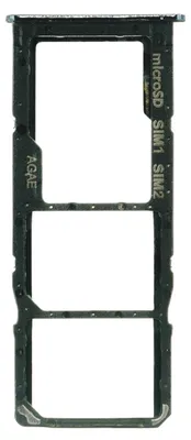 Produktbild von Samsung Galaxy A71 (SM-A715F) Sim Karten Halter Tray Fach (Prism Crush Black), Schwarz