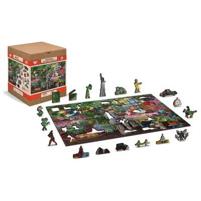 Obrázok produktu pre Drevené 3D Puzzle - Kvetinárstvo