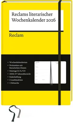 Produktbild von Reclams literarischer Wochenkalender 2026