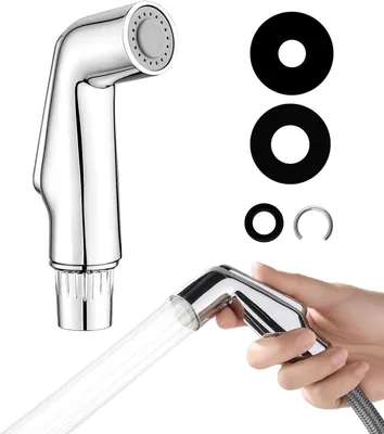 Produktbild von Duschkopf Edelstahl, Wasserersparnis, Für Küche, Badezimmer, Korrosionsbeständig