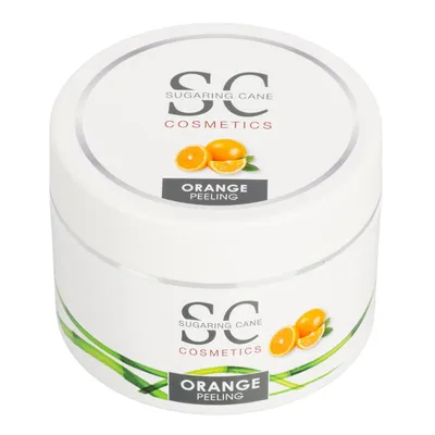 Produktbild von Zuckerpeeling Orange mit Traubenkernöl 200 ml | SC Cosmetics