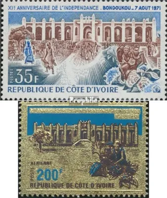 Produktbild von Briefmarken Elfenbeinküste 1971 Mi 387-388 (kompl.Ausg.) postfrisch Unabhänigkeitstag