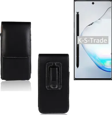 Produktbild von K-S-Trade Gürteltasche für Samsung Galaxy Note 10 Schutz Hülle Handy Hülle mit Magnetverschluss Holster in schwarz