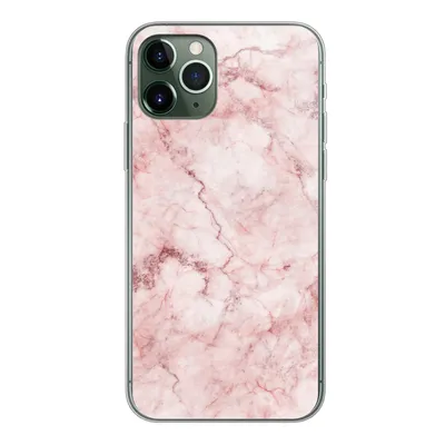 Produktbild von MuchoWow® Handyhülle Schutzhülle Hülle für iPhone 11 Pro Marmor - Rosa - Luxus Silikon Softcase Handy Hülle - Handy