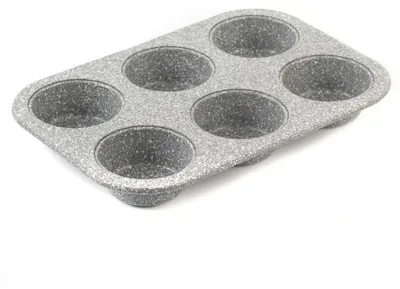 Productafbeelding van SALTER BW02778G Marblestone, muffinvorm voor 6 muffins - muffinvorm, antiaanbaklaag