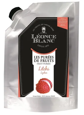 Produktbild von Leonce Blanc Litschi-Frucht-Püree 1kg exotische Lychee-Frucht angenehm süß