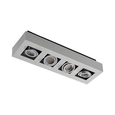 Produktbild von Arcchio Strahler Vince, 47 cm, 4-flammig, weiß/chrom, GU10