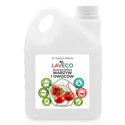 Zdjęcie produktu dla Naturalny płyn do mycia warzyw i owoców - 2 l