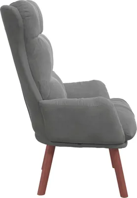 Image de fauteuil vidaXL gris foncé 69 x 74 x 93 cm velours
