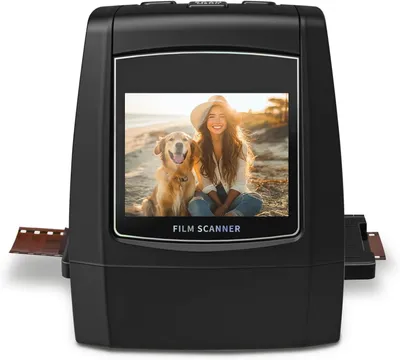 Obrázek produktu pro Digitální filmový scanner – scanner pro diapozitivy – scanner pro negativy – scanner pro filmy a diapozitivy – 2,4palcový LCD displej