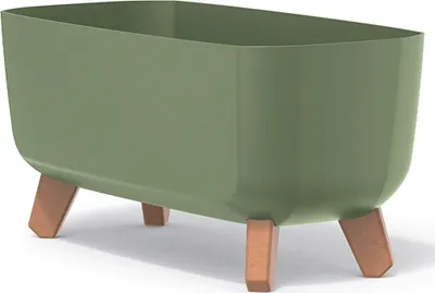 Immagine prodotto di nabbi Fioriera in plastica su gambe DGCL400 39 cm - verde