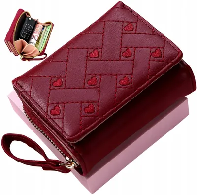 Immagine prodotto di Portafoglio da donna - Design elegante - Idea regalo - Dimensioni ridotte - Scomparti funzionali - Ecopelle - Un'aggiunta di stile