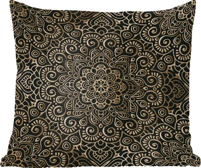 Produktbild von MuchoWow® Zierkissen Sofakissen Wohnzimmer Dekokissen 50x50 cm Mandala indisches Muster - Komfort - Sofakissen