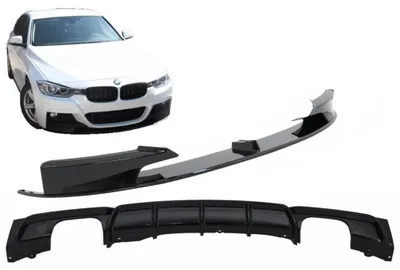 Produktbild von Stoßstangenspoiler für BMW 3 F30 F31 11+ Heckdiffusor M Performance Look.