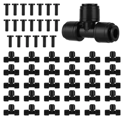 30er Set 1/4" Tropfbewässerung T-Stücke + Endkappen