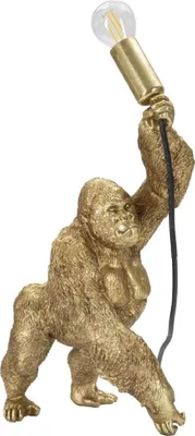 Zdjęcie produktu dla o Ferretti Gorilla lampa stołowa E14 22,5x16x40 cm złota