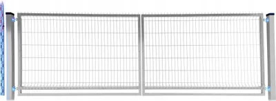 Obrázek produktu pro BRÁNA 130 cm pozinkovaná PANELOVÁ dva SLOUPKY pozinkovaná dvoukřídlá 133 cm