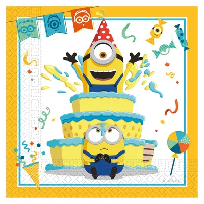 Obrázek produktu pro Párty ubrousky MIMONI - Minions - 20 ks