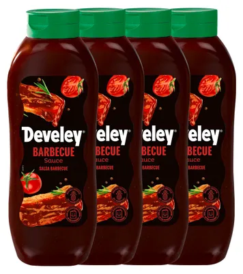 Zdjęcie produktu dla Develey Sos barbecue dymny 4-pak (4 x 875 ml) 3500 ml