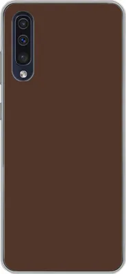 Produktbild von MuchoWow® Handyhülle Schutzhülle Hülle für Telefoonhoesje Samsung Galaxy A50 Braun - Dunkel - Farben Silikon Softcase Handy Hülle - Mobiltelefonhülle
