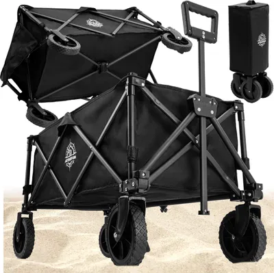 Produktbild von Klappbarer Strand- und Gartenwagen WAGEN schwarz