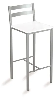 Obrázek produktu pro ASTIMESA Kuchyňská stolička s horizontálními pruhy, výška sedáku 70 cm, umělá kůže