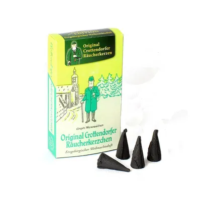 Produktbild von Crottendorfer Räucherkerzen - Nostalgie Edition - Erzgebirgischer Weihnachtsduft von Crottendorfer