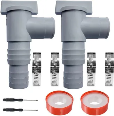 Obrázok produktu pre Príslušenstvo k bazénom – uzatváracia armatúra s prípojkou na hadicu – pre nadzemné bazény – 32/38 mm – vysoká kvalita – vrátane kábla...
