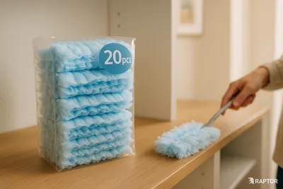 Produktbild von Für Swiffer Staubmagnet - 20 Ersatztücher - Nachfüller - Staubtuch - Microfaser
