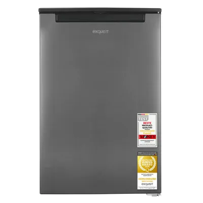 Produktbild von Exquisit Gefrierschrank GS81-040B inoxlook-az | 87 l Nutzinhalt, Energieeffizienzklasse B, 37 dB, 3 Gefrierschubladen, 4-Sterne-Gefrierteil