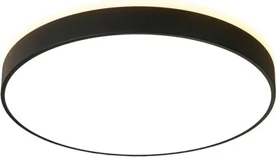 Produktbild von Runde schwarze LED-Deckenleuchte Abigali 600 × 65 mm, 60 W, 3000 K