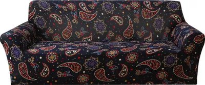 Obrázek produktu pro CANDeal Stretch Sofa Cover - protiskluzový potah na pohovku z měkkého Elastanu, omyvatelný chránič nábytku s protiskluzovou pěnou a elastickou spodní částí (2-sedačka, barva 1)