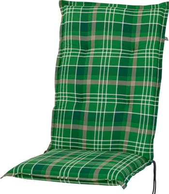 Produktbild von Auflage Hochlehner Milano 2395 grün-braun kariert 120x49x6 cm KETTtex