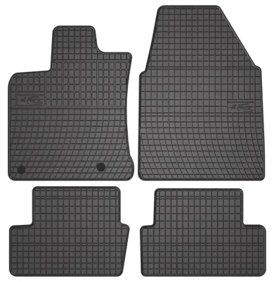 Immagine prodotto di Tappetini auto in gomma adatto per Nissan Qashqai I J10 (2006-2013, crossover) neri, set 4 pz, con fissaggi