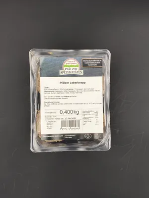 Produktbild von Pfälzer Spezialitäten Leberknepp 4 x 100g