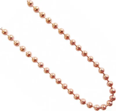 Produktbild von Halskette 45 cm - Edelstahl - Kugel - rosé