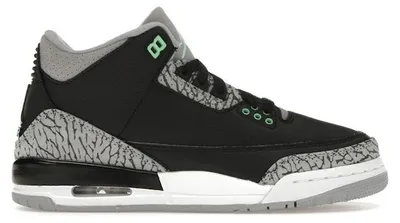 Zdjęcie produktu dla Nike Air Jordan 3 Retro "Green Glow" dla dzieci, DM0967-031, Rozmiar: 35,5