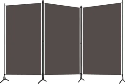 Image de vidaXL Séparation de pièce 3 pièces anthracite 260x180 cm