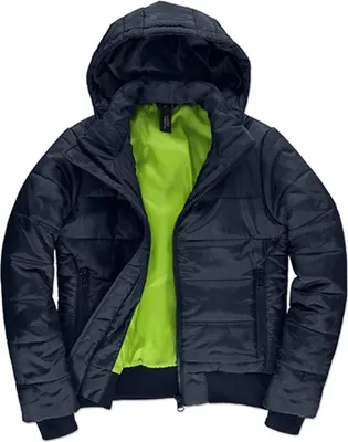Produktbild von B&C JW941 | Damen Jacket Superhood / - Farbe: Navy/Neon Green - Größe: XL