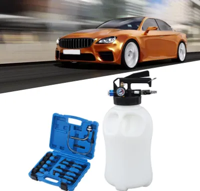 Imagen del producto de Dispensador automático de 10 litros para aceite de transmisión, extractor profesional de aceite ATF con bomba y conexión para manguera