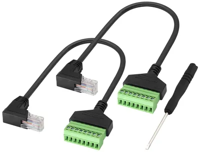 Productafbeelding van RJ45 schroefterminal adapterkabel, 90°